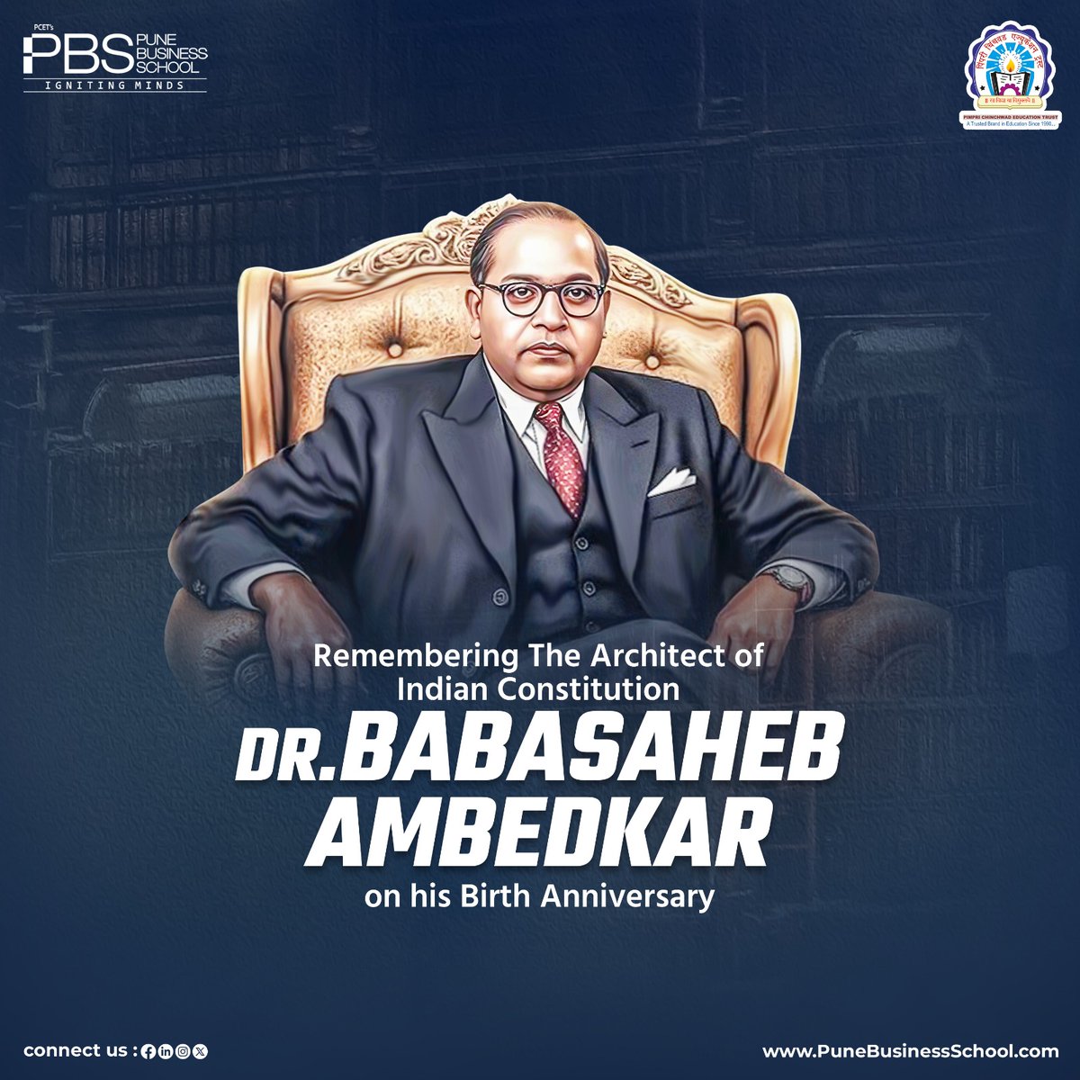 school_pune's tweet photo. 🌟Millions of tributes to Bharat Ratna Dr. Babasaheb Ambedkar, an inspiration for the fight for equality, self-respect and justice, on his birth anniversary! 🙏💙

#PCET #PBS #DrBRAmbedkar #BabasahebAmbedkar #जयभीम #बाबासाहेबआंबेडकर #आंबेडकरजयंती #AmbedkarJayanti #BharatRatna https://t.co/gqsJHYe1F6