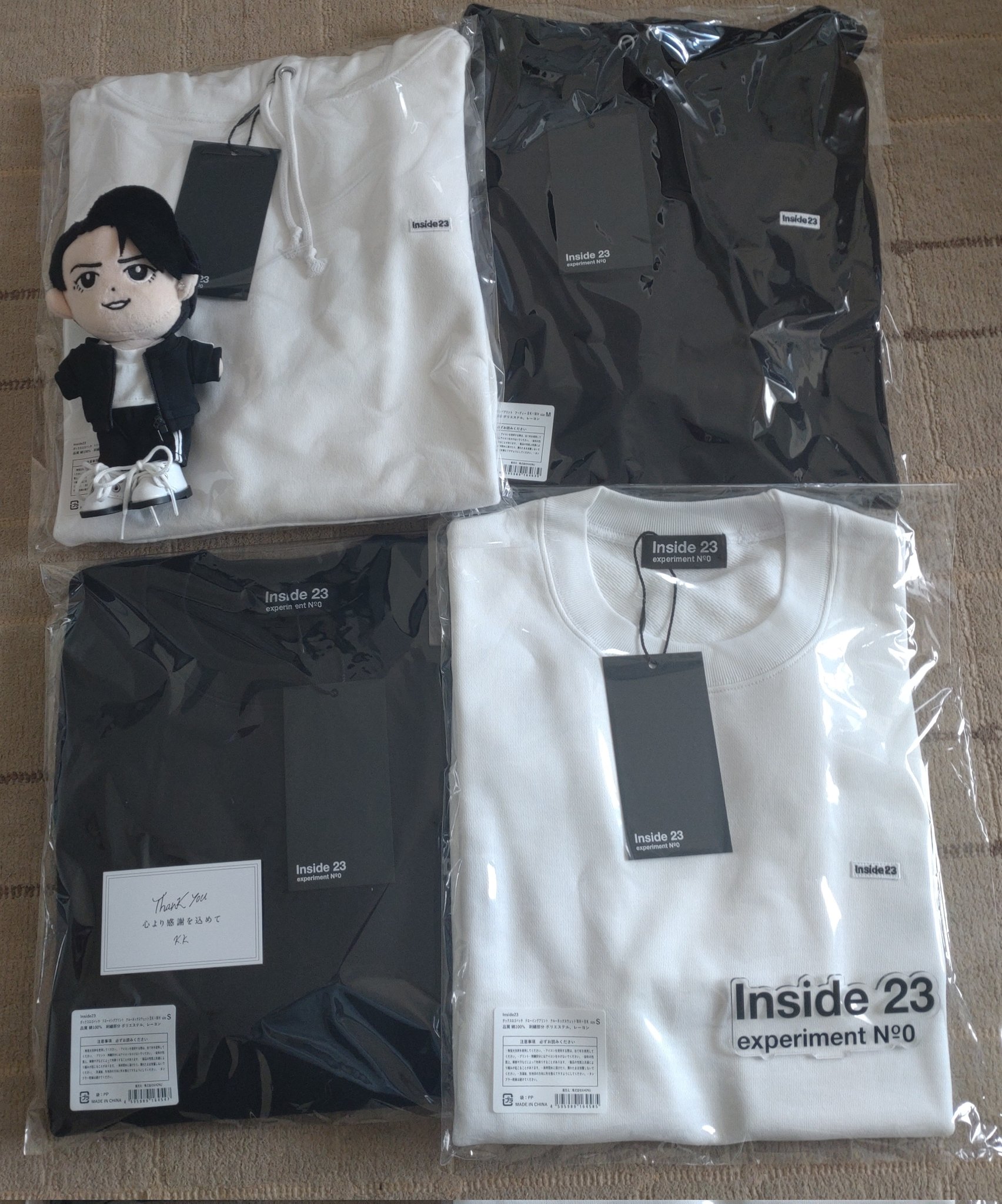 Inside23 ボックスロゴパッチ 初めよ ドローイングプリント Inside23 ボックスロゴパッチ 初めよ ドローイングプリント