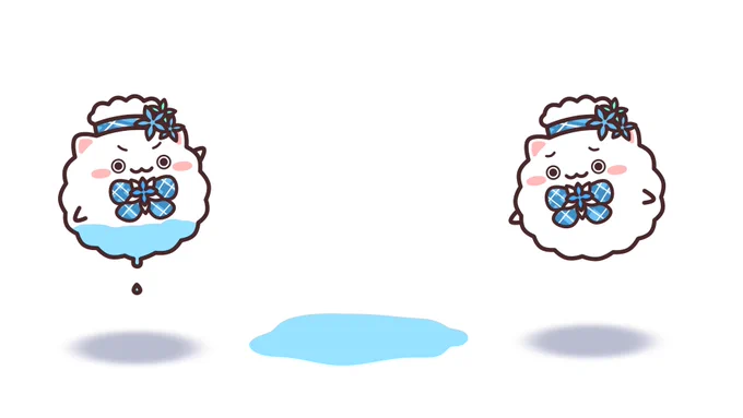 水たまりだ……新しい靴が汚れちゃう……ってなってる雪民さん 