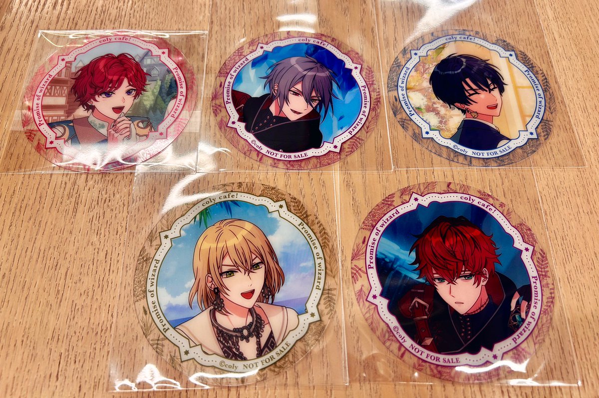 sittorisyun's tweet photo. 【交換】
魔法使いの約束 まほやく 
colycafe コリーカフェ コースター

譲：オーエン シノ クロエ ミスラ ルチル

求：ファウスト

本日16:30ごろまで池袋にて手渡し、
または後日 秋葉原にて手渡し希望

お気軽にお声かけください。
よろしくお願いします。 https://t.co/h1kj81xi0o