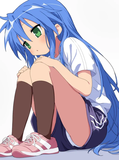 見られてることに気づいていない差分!Skebでのご依頼でした～#らきすた #泉こなた #luckystar 