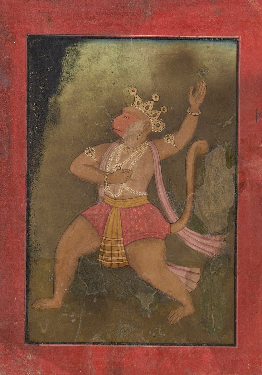 ssharadmohhan's tweet image. Fear me not, I am here!
c1725 CE #Pahari painting from #HimachalPradesh or #Jammu sold by @Sothebys on 28th Sept. 2024
#HanumanJanmotsav #HanumanJayanti2025
(Birth Anniversary of Lord #Hanuman)
@ranjona @Arthistorian18 @DalrympleWill @swativashishtha @punarutthana @dpanikkar