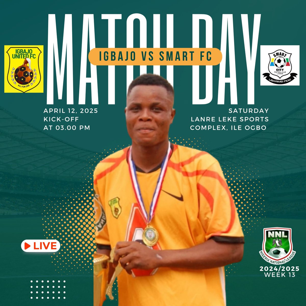 🚨
It's Matchday at 🏘️