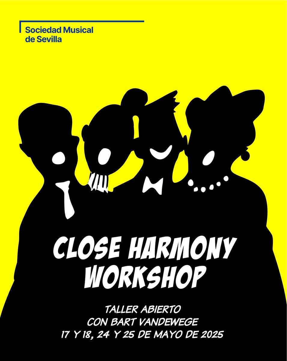 smdesevilla's tweet photo. 🎶 ¿Conoces el Close Harmony?
Desde los años 30, suena con fuerza en grupos como The Andrews Sisters o The Hi-Lo’s.
Ahora puedes explorarlo en nuestro taller con Bart Vandewege.
📅 17-18 y 24-25 mayo
📍 Sevilla
Inscríbete:
🔗 https://t.co/AJOhShEFTk
#CloseHarmony #CantoCoral #SMS https://t.co/x1Pkb37Ry4
