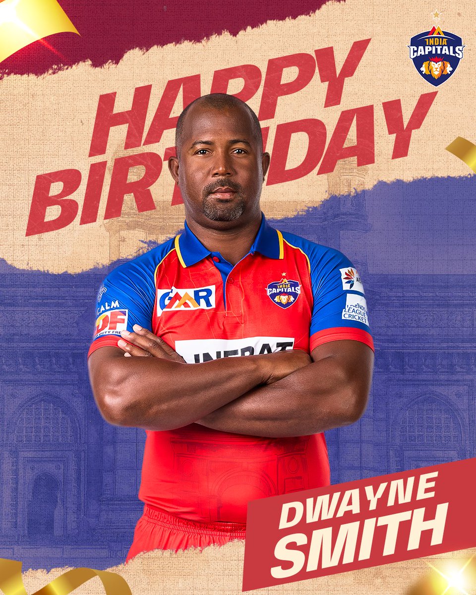 Power-hitter and a match-winner 💥🎂 

Wishing our dynamic player, Dwayne Smith, a very Happy Birthday! 🏏🔥 

#RukengeNahi #LegendsAssemble