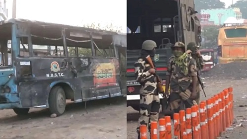 udayindiaNews's tweet photo. #BigUpdate 🚨Violent Protests Rock Murshidabad: At Least 10 Policemen Injured
#Protestes #MurshidabadViolence
https://t.co/s5tkrFCxo9 https://t.co/ComHvaOfe9