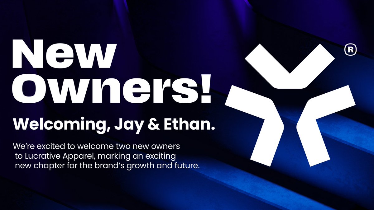 Lucrative_Brand's tweet photo. Please join us in giving a warm welcome to our two new owners — @jay21taylor &amp; @JFTDeadly 🎉
We’re thrilled to have them on board as we take Lucrative Apparel to the next level!🔥

#LucrativeApparel https://t.co/TZ96m5WLgM