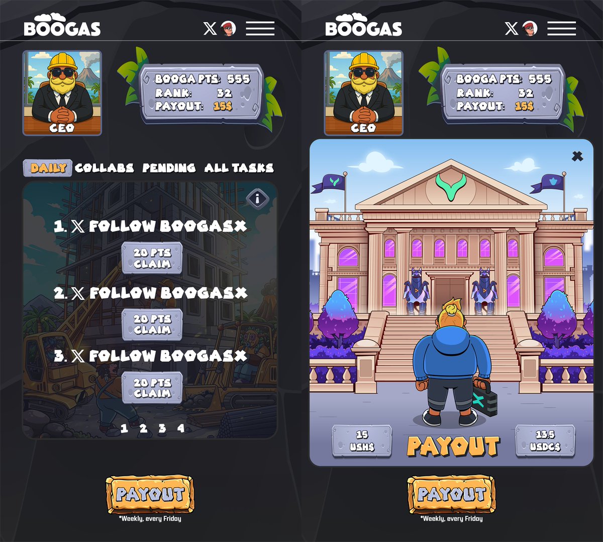 THE CAVE is about to undergo a mammoth renovation 🏗️

Construction for BOOGA HEIGHTS begins MONDAY!

It’s time to grow Boogas, and the key is through X Communities 😎

As you can imagine, it’s a whirlwind #BTS

We’re trying to ship a SoFi campaign in 2 weeks, when the standard