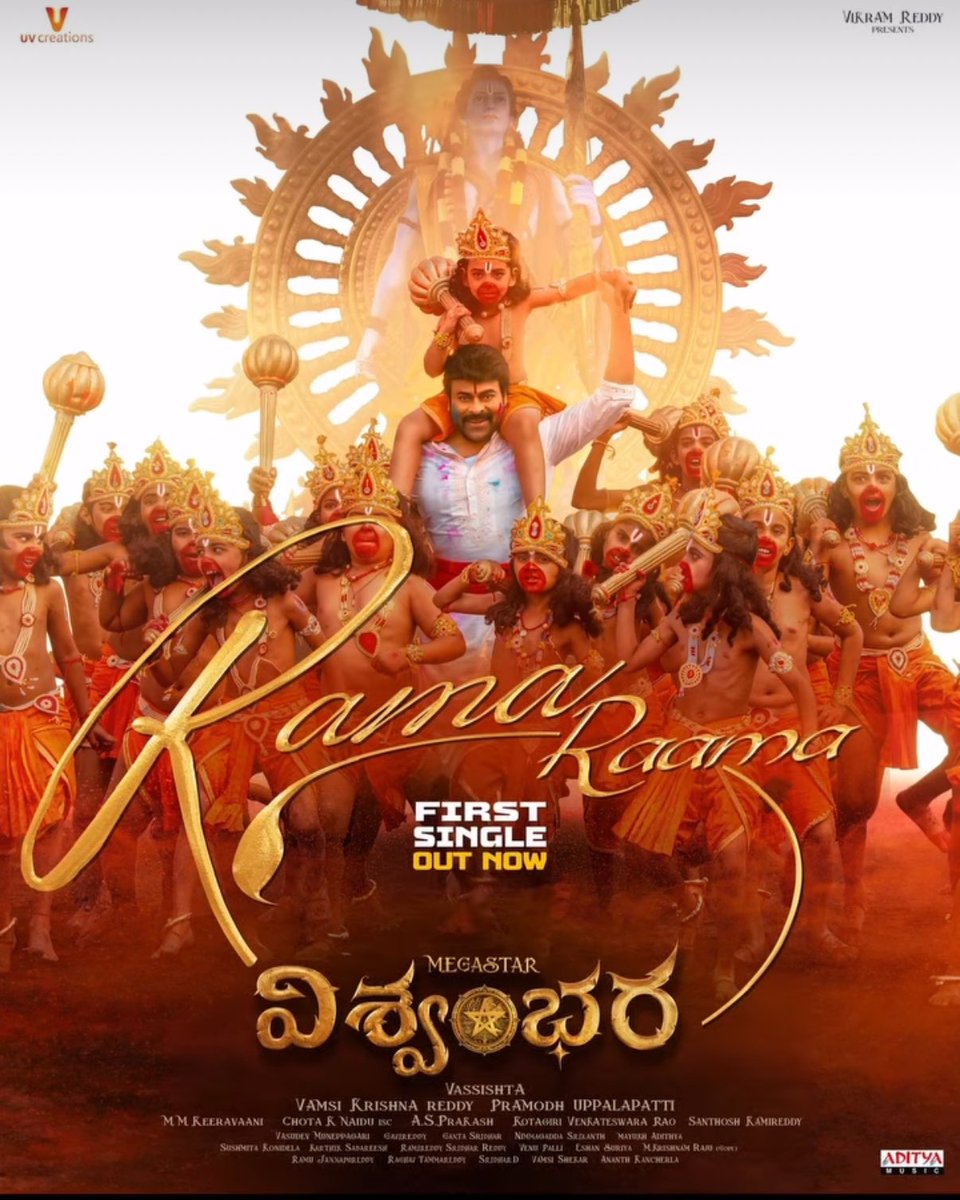 Abhiinav Gomatam (@abhinavgomatam) on Twitter photo Hanuman Jayanthi wishes to you all.
<a href="/KChiruTweets/">Chiranjeevi Konidela</a> sir, song adhirindi. Lovely visuals, devotional yet contemporary music by <a href="/mmkeeravaani/">mmkeeravaani</a> garu.
youtu.be/7GKYw1B48o8
#Vishwambhara Hanuman Jayanthi wishes to you all.
<a href="/KChiruTweets/">Chiranjeevi Konidela</a> sir, song adhirindi. Lovely visuals, devotional yet contemporary music by <a href="/mmkeeravaani/">mmkeeravaani</a> garu.
youtu.be/7GKYw1B48o8
#Vishwambhara