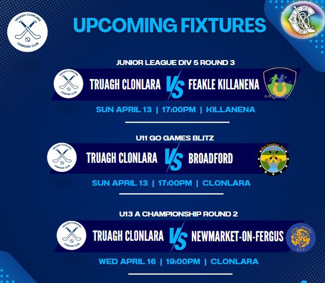Upcoming Fixtures
