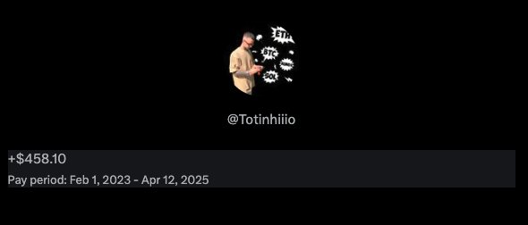 पे आउट आना शुरू हो गया है और जिनका नहीं आया है बस थोड़ी ही देर में लगभग आ जाएगा
मुझे कुछ अमेरिकन साथी भी फॉलो किए हैं । उन्हीं में से कुछ का पे आउट प्राप्त हुआ है।