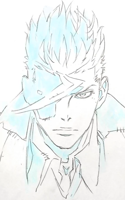 今夜21時30分からBS11さんで機動戦士ガンダム鉄血のオルフェンズ第1話「鉄と血と」再放送ですm(__)m以前書いた絵で失礼しますm(__)m 