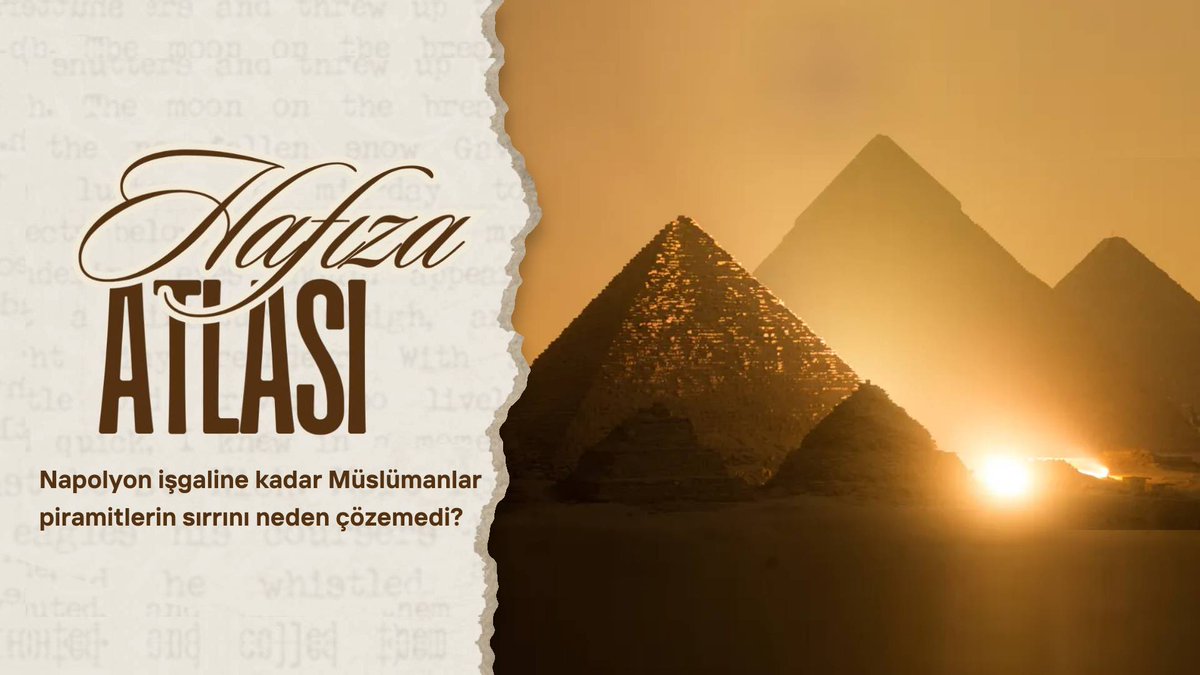VİDEO | Napolyon işgaline kadar Müslümanlar piramitlerin sırrını neden çözemedi?

🔺Mısır Piramitlerini araştıran ilk halife kim?
🔺Piramitleri hangi Halife yıkmaya çalıştı?
🔺Osmanlı piramitlere nasıl yaklaştı?
🔺Napolyon Piramitlerin sırrını nasıl çözdü?