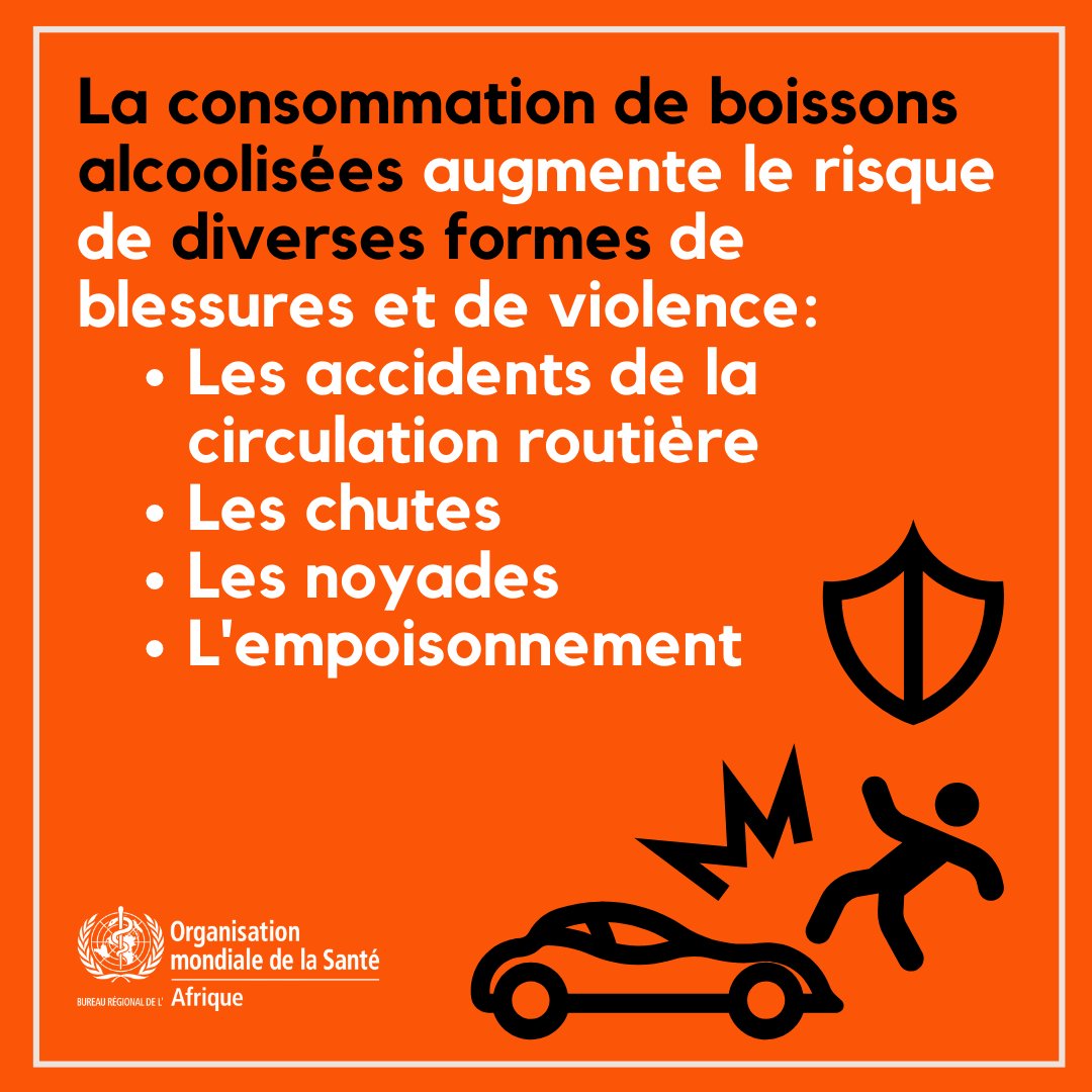 ❗️ La consommation d'alcool augmente le risque de blessures et d'accidents.

Évitez l'alcool 🍻 si vous :
❌ êtes enceinte ou en train d'allaiter
❌ conduisez un véhicule
❌ prenez des médicaments qui interagissent avec l'alcool
❌ utilisez des machines