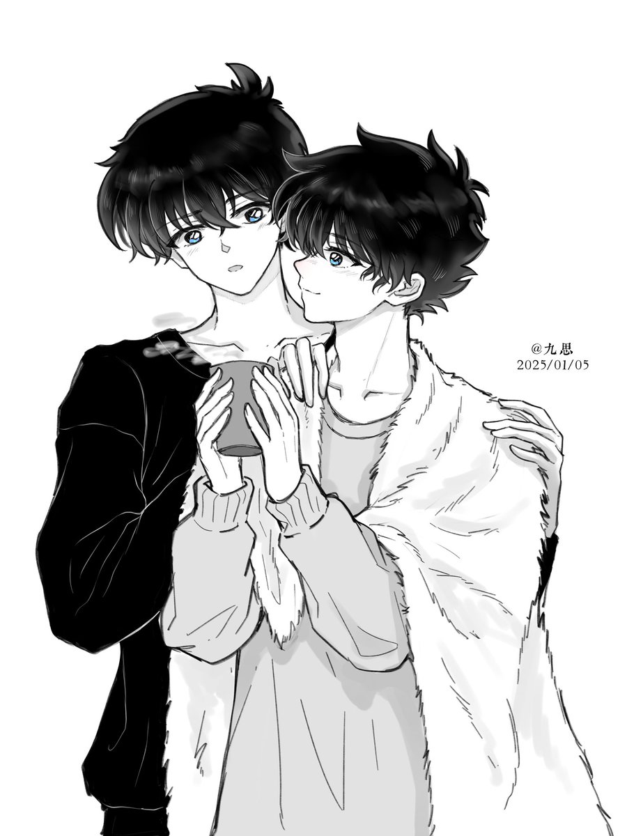 jiusi1019's tweet photo. #新快 #工藤新一 #黒羽快斗 ❤️ https://t.co/QfMzevxSB5