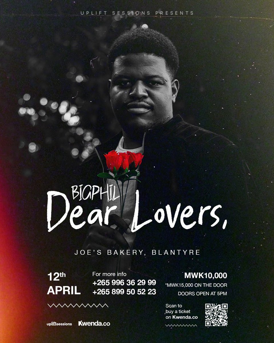 slicemagazine's tweet photo. All set for Big Phil’s “Dear Lovers” show at Joe’s Bakery in Blantyre today. Base Cube will also hit the stage. 🌹🎶 https://t.co/28Yt35y0Zg