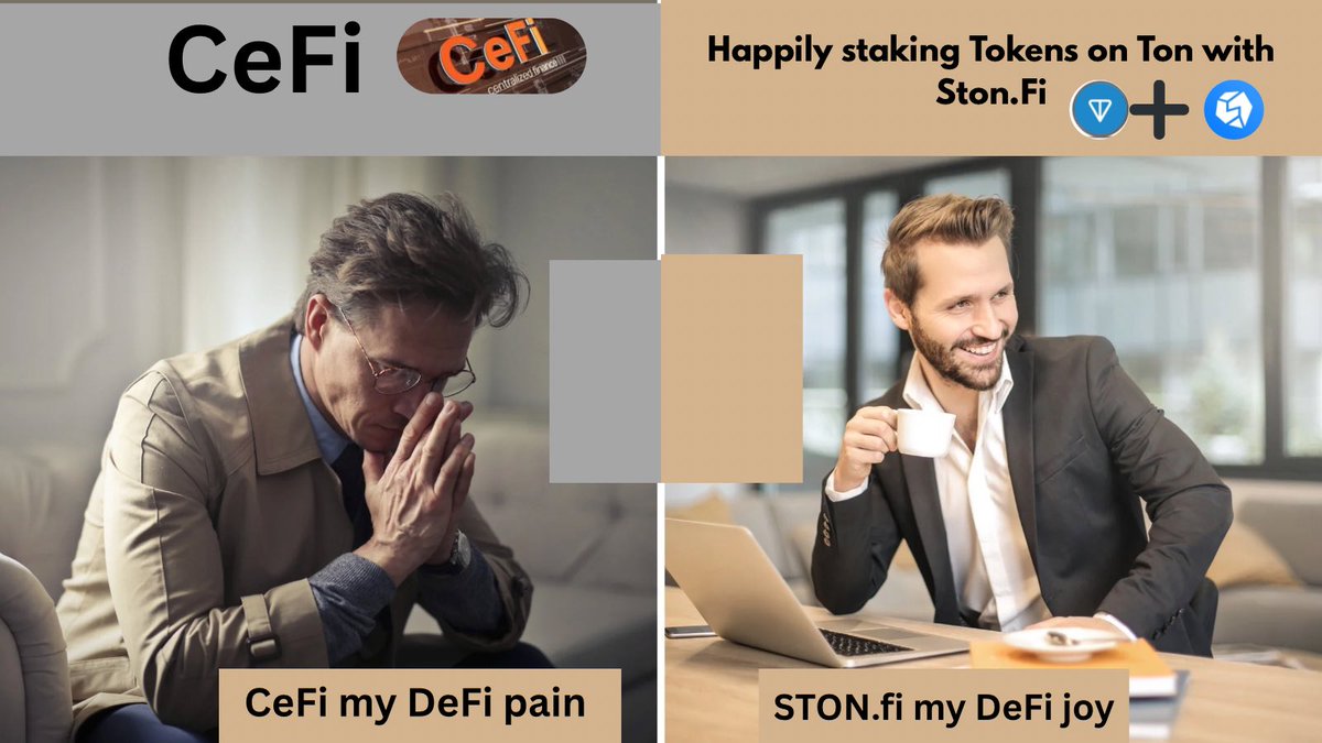 sirrexudo's tweet photo. @ston_fi CeFi had me stressed, counting pennies and praying for yields. Then I found https://t.co/WIP3dxj8HE: now I’m sipping coffee, stacking rewards, and smiling. Goodbye CeFi woes, hello DeFi joy @ston_fi
#STONmeme #STONfi https://t.co/s29OCEbgsd
