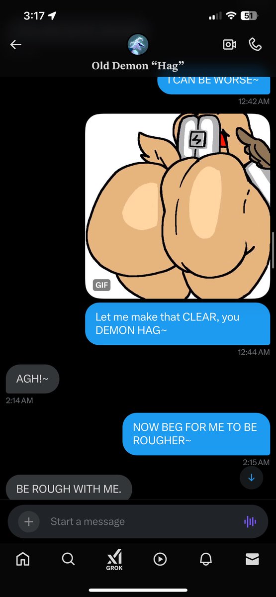 RadioKxtty's tweet photo. @DemonHAG1 IS JUST A NEEDY HUMP TOY

HE LOVES IT WHEN I GRIP HIS HORNS AND WEDGE MY DICK BETWEEN HIS TWERKMOUNDS

GO ON CLAP ON MY COCK RIGHT MOW YOU USELESS BOSS~ https://t.co/gjGIqfRS4D
