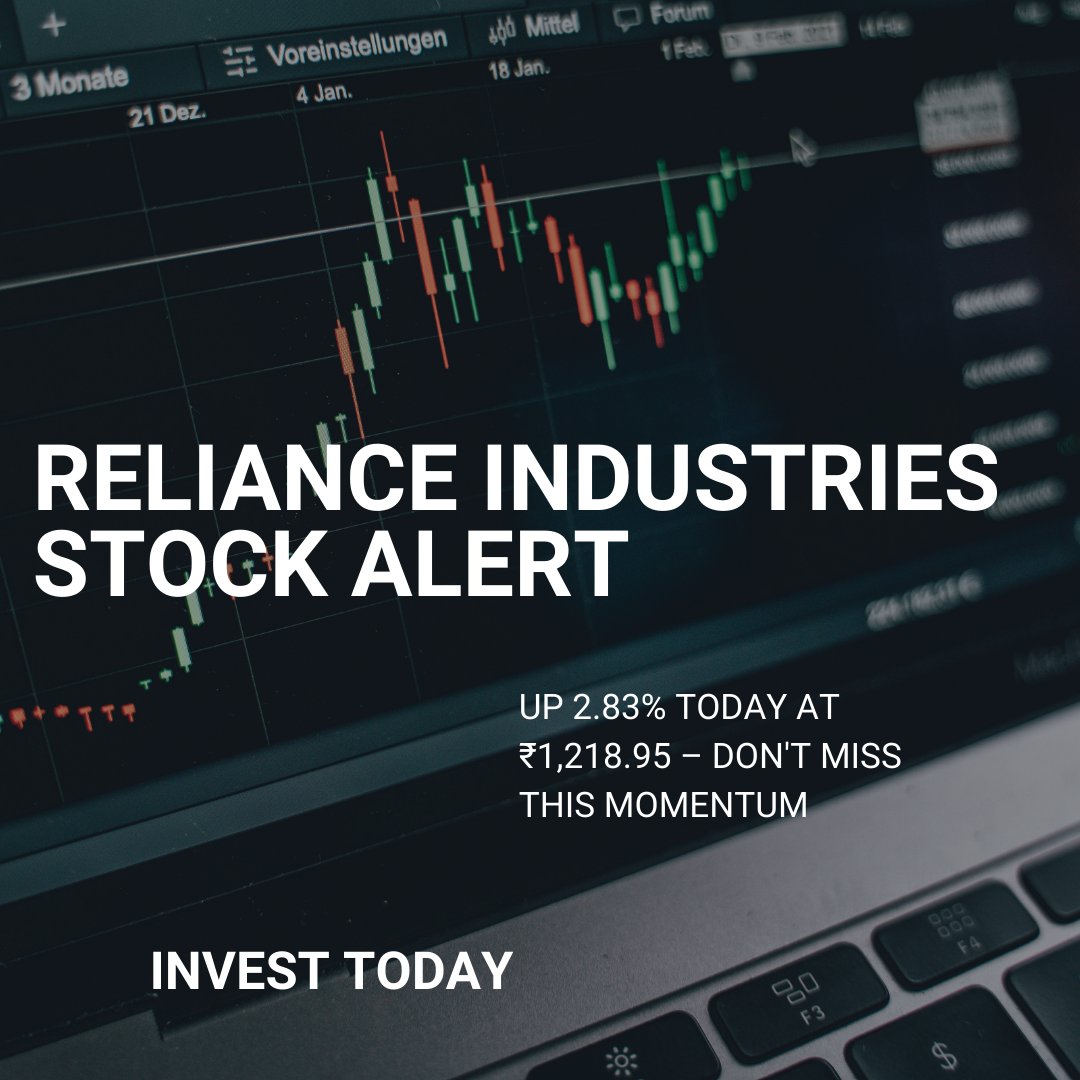 Varunbfc's tweet photo. Reliance Industries Stock Alert
Up 2.83% today at ₹1,218.95 – Don’t miss the momentum!
Capitalize on market trends with expert tools and real-time insights.
💼Invest Today
🌐 https://t.co/fBmFDZLFyI | https://t.co/t9Zq2q0Ch6
#JastroFX #BrightFutureCoin #RelianceStock #StockAlert https://t.co/0NKrm9UfCh