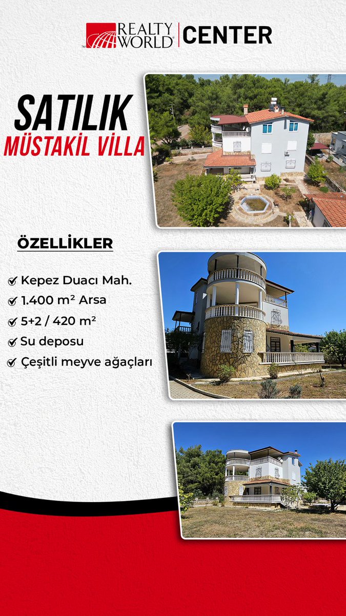 BurcuCenter's tweet photo. #centergayrimenkul
#satılık 
#antalya
#kepez
#villa https://t.co/IOH6csfu1Z