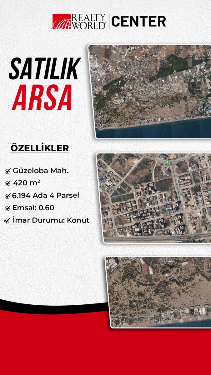 BurcuCenter's tweet photo. #centergayrimenkul 
#antalya
#muratpaşa 
#arsa
#satılık https://t.co/ZHn60JnZL4