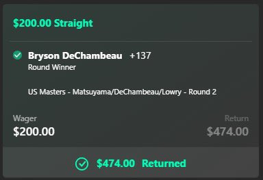 DieselBTB's tweet photo. 💰 Cashing out again 💰 If you tailed, you made money today.
#Parlay #Moneyline #PlayerProps #Masters #Masrers2025 #Round2 #BrysonDeChambeau #Golf #NBA #NBAPicks #NBABets #Hawks #76ers #Cavaliers #Knicks #Rapters #Mavericks #Grizzlies #Nuggets #Thunder #Jazz #Clippers #Kings https://t.co/3eGgDypx0x