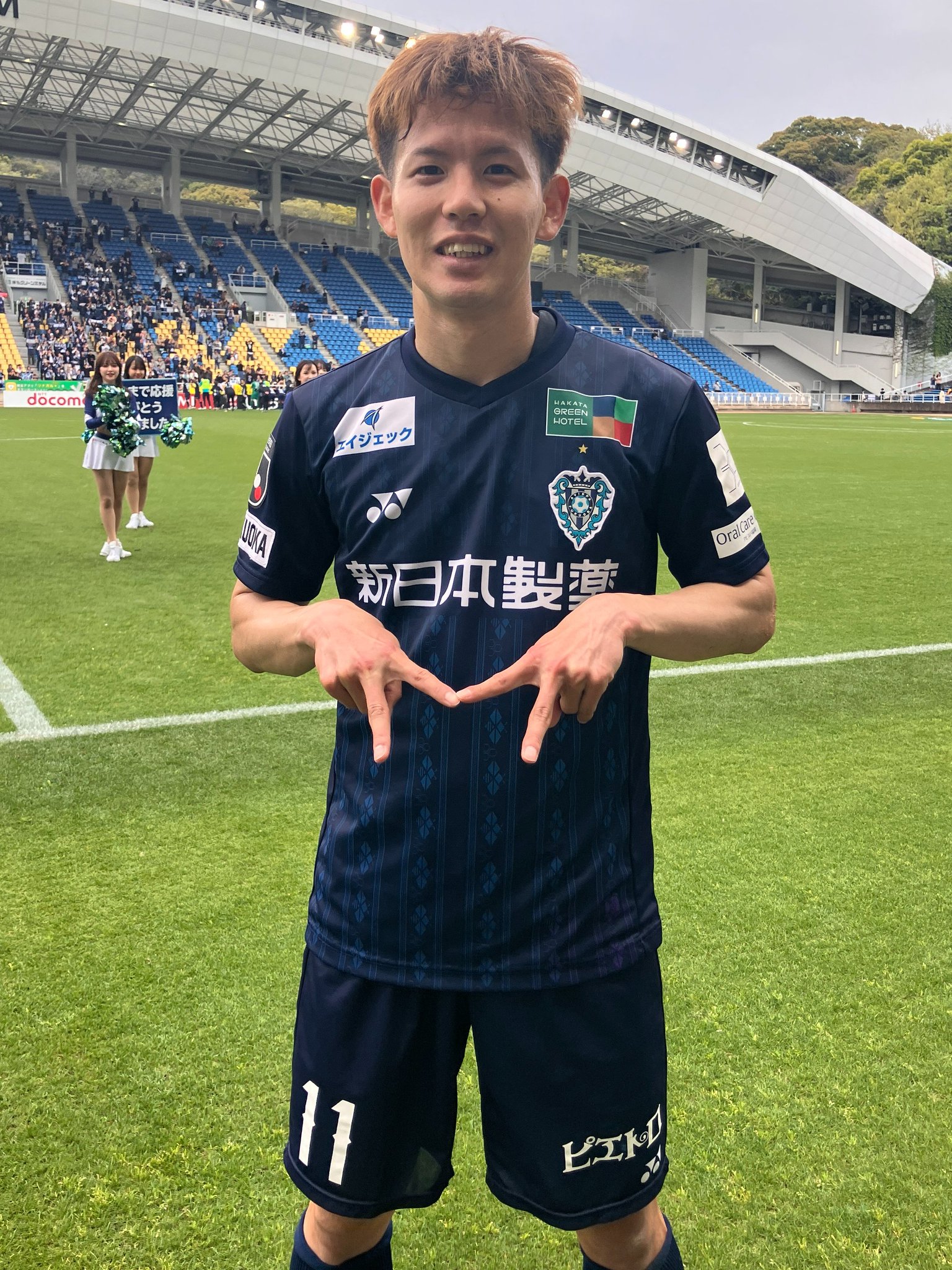アビスパ福岡　2025年シーズンユニフォーム　Mサイズ No11 見木友哉選手 アビスパ福岡 2025年シーズンユニフォーム Mサイズ No11 見木