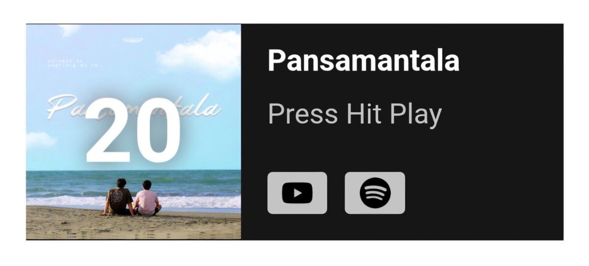 [📊 CHARTS]

@presshitplay's Pansamantala enter this week #PinoyMyxCountdown at No. 20.

Congratulations! 
Keep on voting Pearls! 💛

PANSAMANTALA ON MYX
#PRESS_HIT_PLAY
#Pansamantala