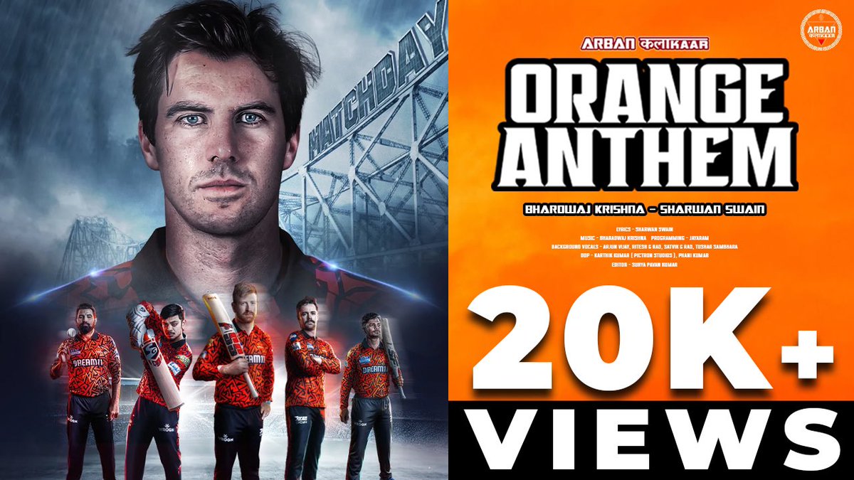 SUNRISERSU's tweet photo. The Orange Army has a new vibe! 🎶✌🏻
 Check out the Orange Anthem by @SharvanSwain – made for every true SRH fan. 🧡

https://t.co/c5kqCzmb8h…

#PlayWithFire | #SRHvPBKS | #TATAIPL2025 | #OrangeArmy https://t.co/zklHrUT2yv