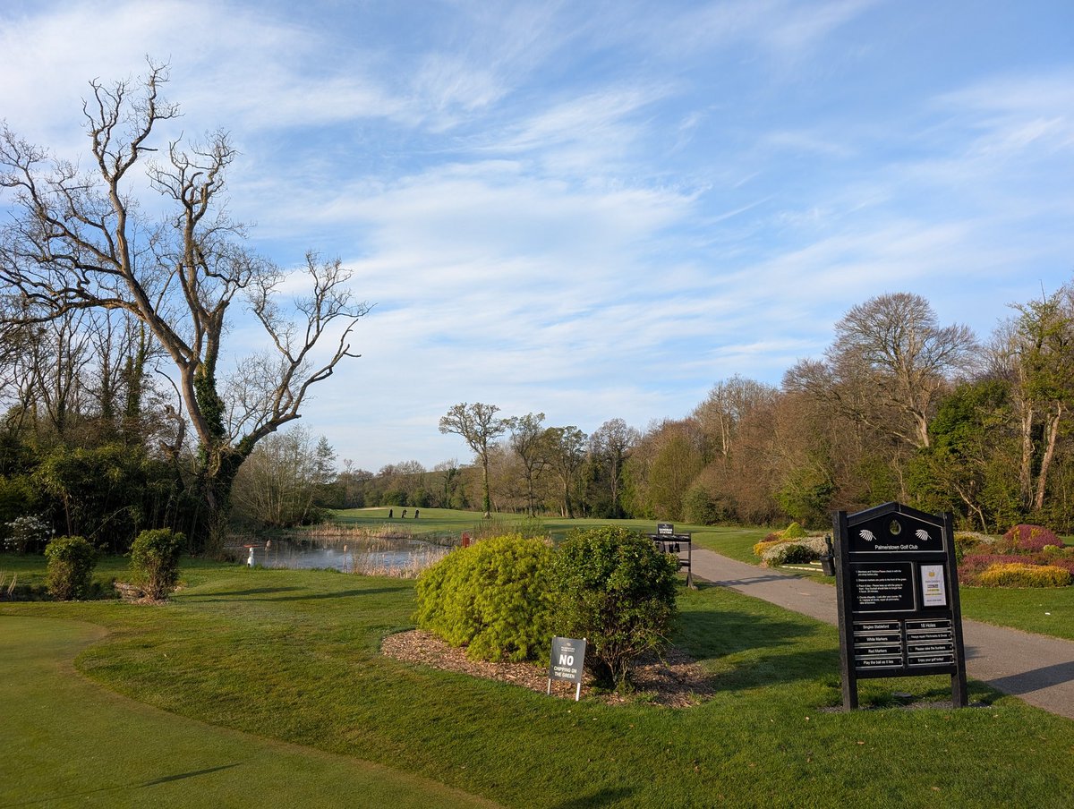 Good morning from Palmerstown House Estate. It's Masters weekend ⛳