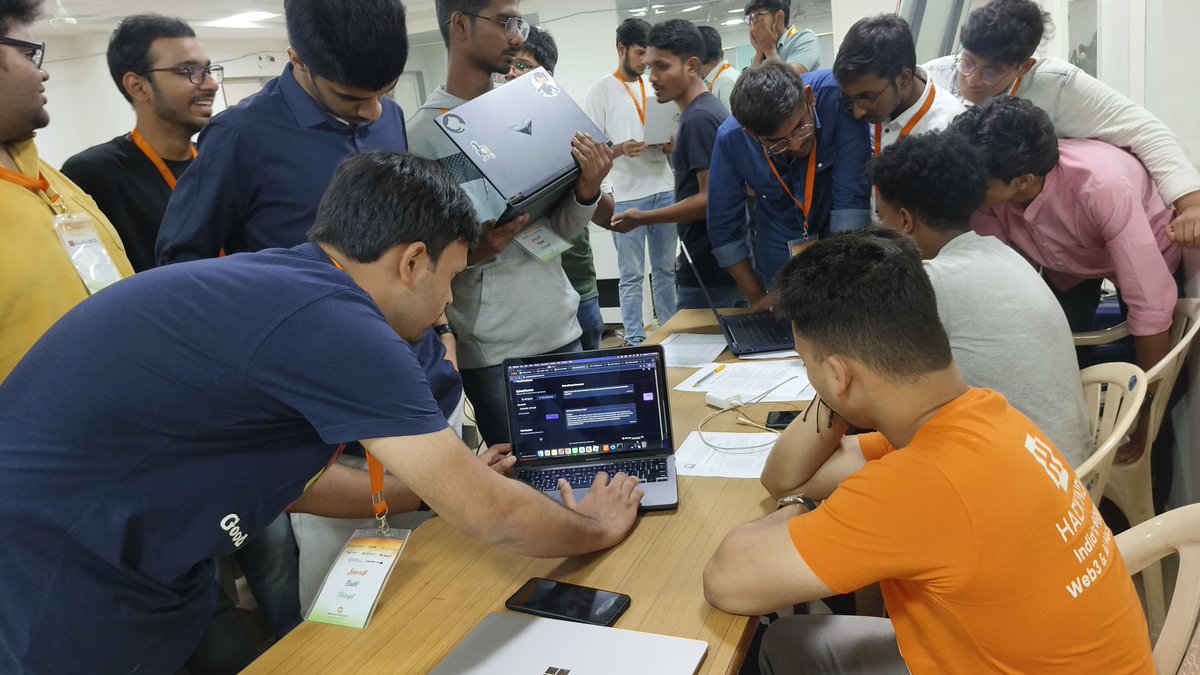 HackIndiaXYZ's tweet image. Judges in action during Round 2 of evaluations at HackIndia Spark 6 at @CBIThyd. Incredible energy, innovation, and groundbreaking ideas shaping the future. Stay tuned for more updates!
#HackIndia2025 #HackIndia
@SingularityNET @BeyondtheCodeAI @DeepFunding @stratisplatform…