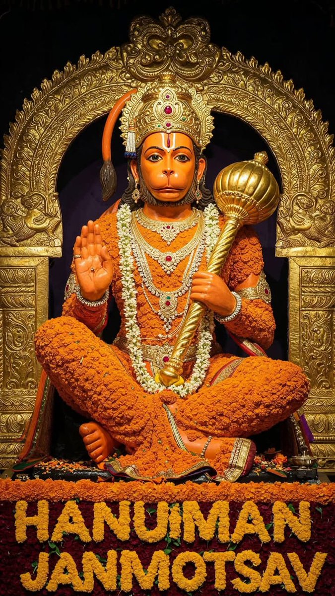 83_sanjay's tweet photo. Wishing you &amp; your family  joyful Hanuman Jayanti filled with love &amp; prosperityLet us celebrate the birth of Lord Hanuman who embodies couragedevotionand the ability to overcomeany challengeMay Lord Hanuman wisdom guide you on the path of righteousnesstruth
Happy Hanuman Jayanti https://t.co/1YwGd8dOx8
