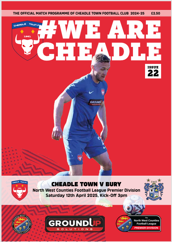 Cheadle Town FC (@cheadletownfc) on Twitter photo Don't forget to pick up your copy of #WeAreCheadle Matchday Programme ahead of today's game against <a href="/buryfcofficial/">Bury Football Club</a>. Pre-orders can be collected inside the ground near the turnstiles. Programmes are limited and we expect them to sell out early. Don't forget to pick up your copy of #WeAreCheadle Matchday Programme ahead of today's game against <a href="/buryfcofficial/">Bury Football Club</a>. Pre-orders can be collected inside the ground near the turnstiles. Programmes are limited and we expect them to sell out early.