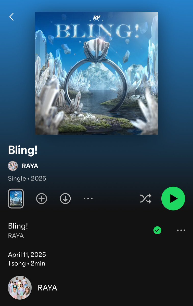 prisciesofc's tweet image. BLING! is now out on Spotify. Let’s stream everyone! 💙

🔗: open.spotify.com/track/1YuynE52…

RAYA Debut Single Release 
#RAYA   #BLINGbyRAYA #BLING