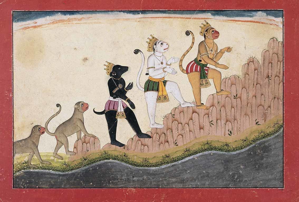 SujoshGhodake's tweet photo. Witness the determination of Hanuman, Angada, and Jambavan as they climb Mount Mahendra in this captivating painting attributed to Pandit Seu, circa 1720. A glimpse into the epic Ramayana, now part of the Museum Rietberg's collection.
#Hanuman
#RamayanaStories
#PanditSeu https://t.co/eIPpwtbpHV