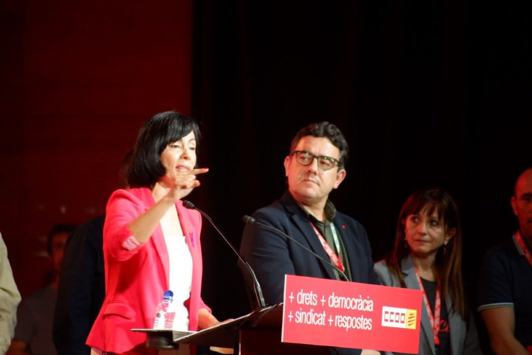 Satisfacció absoluta al Congres <a href="/ccoocatalunya/">CCOO de Catalunya</a> amb les meves companyes de <a href="/CCOOLleida/">CCOO Lleida</a> :

2 dones valentes i empoderades i 1 Ferroviari molt treballador amb valors a la Direcció del sindicat
<a href="/belenlopezCCOO/">Belén López Sánchez</a> <a href="/cristinaRVila/">cristina rodriguez v</a> 
JM Romero
Inmens treball de <a href="/PachecoJpacheco/">Javier pacheco #OFENSIVACCOO</a> 
<a href="/CCOO_FER/">CCOO FERROVIARIO</a>