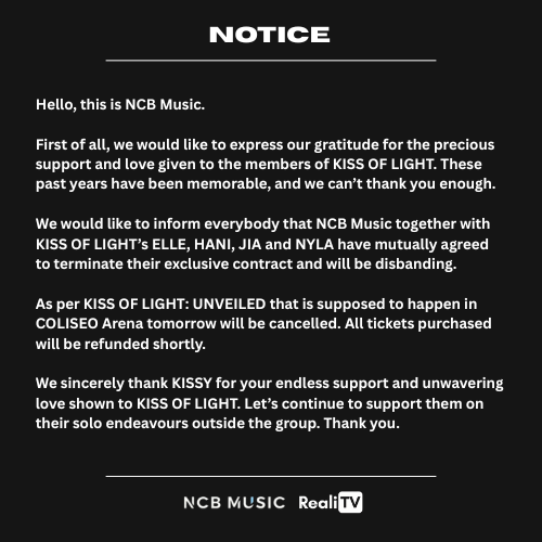 NCB_KUV's tweet photo. SPECIAL NOTICE 041125 https://t.co/hfNaevsw49