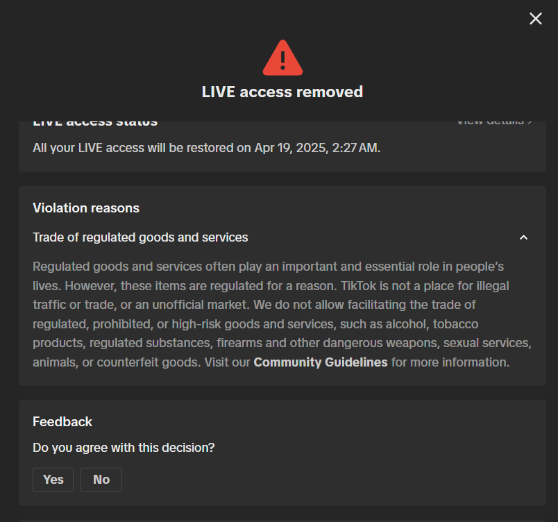 Real_JordanK's tweet photo. Another day another ban on tiktok... https://t.co/YRXIk8LPnB