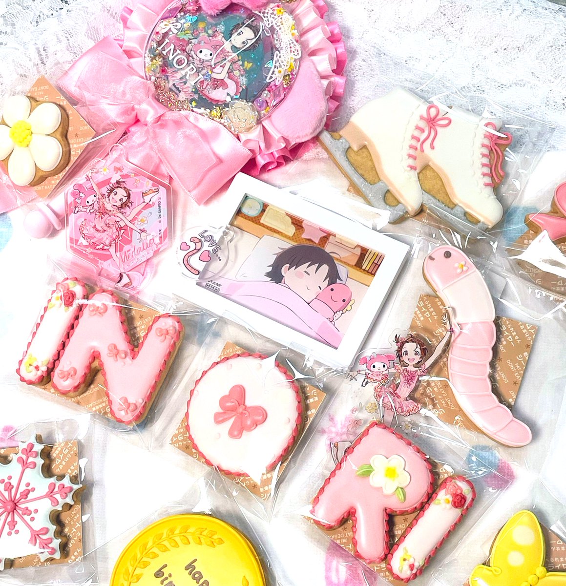 enoki_oishiine's tweet photo. 🍤生誕祭用に注文したクッキー見ていただけませんか…🪱🎀🌸… https://t.co/LbxEQZbmFL