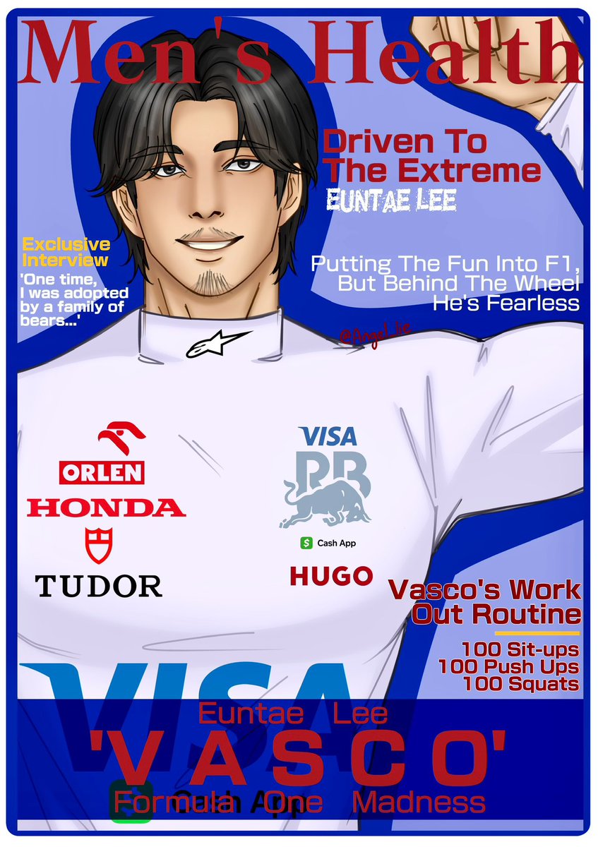 Angel_lie12345's tweet photo. PT3 of releasing all the drivers fanart I’ve done for my fic ‘We’re not teammates, we’re rivals’
#Lookism #Formula1 #Fanart #EliJang #HudsonAhn #VinJin #Vasco https://t.co/7PkR63DSHD