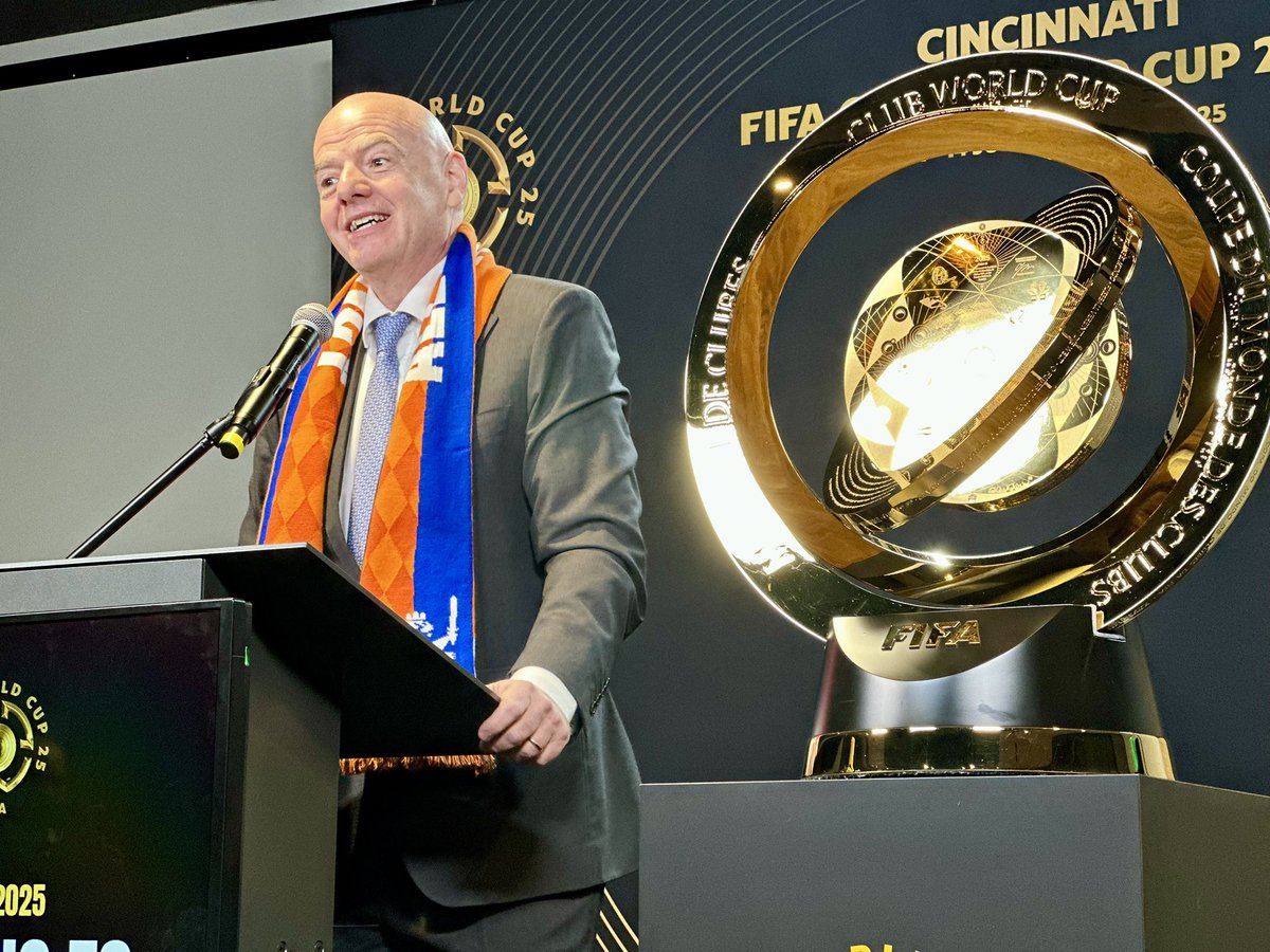 NacionFCC's tweet photo. La presentación de la Copa
Del Mundial de Clubes https://t.co/7r78UuI3C5