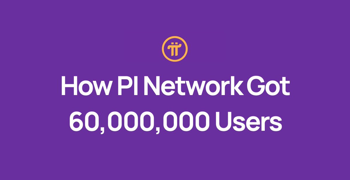 Some PI Network stats &amp; what crypto marketers can learn from them:

60m app users
4.3m followers on X
3.4m on Telegram
1.8m YT subs
2.3m IG followers

Here's how they did it.