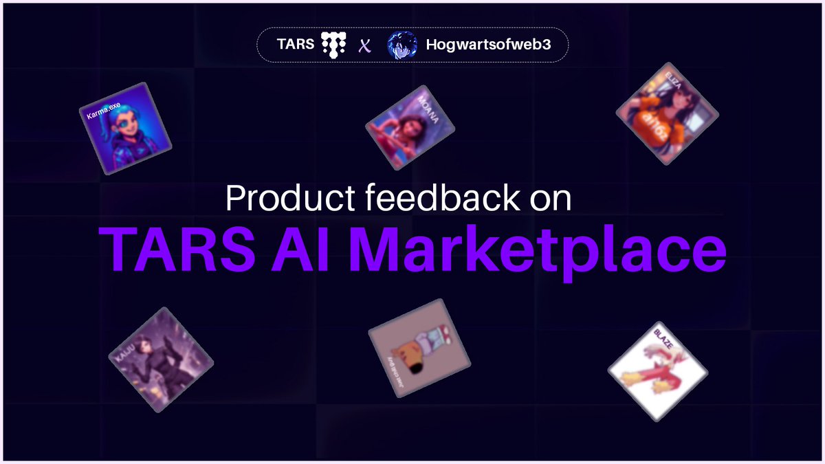 Hogwartsofweb3's tweet photo. Companies like Amazon, Dell, Mozilla, Truehold, and even Timberland utilize the power of product feedback.

Product feedback, aside from helping new customers with knowledge, helps the producer see what people say about their product, draw insights, and make improvements.

I explored Tars AI Marketplace, and this thread is feedback on my experience.