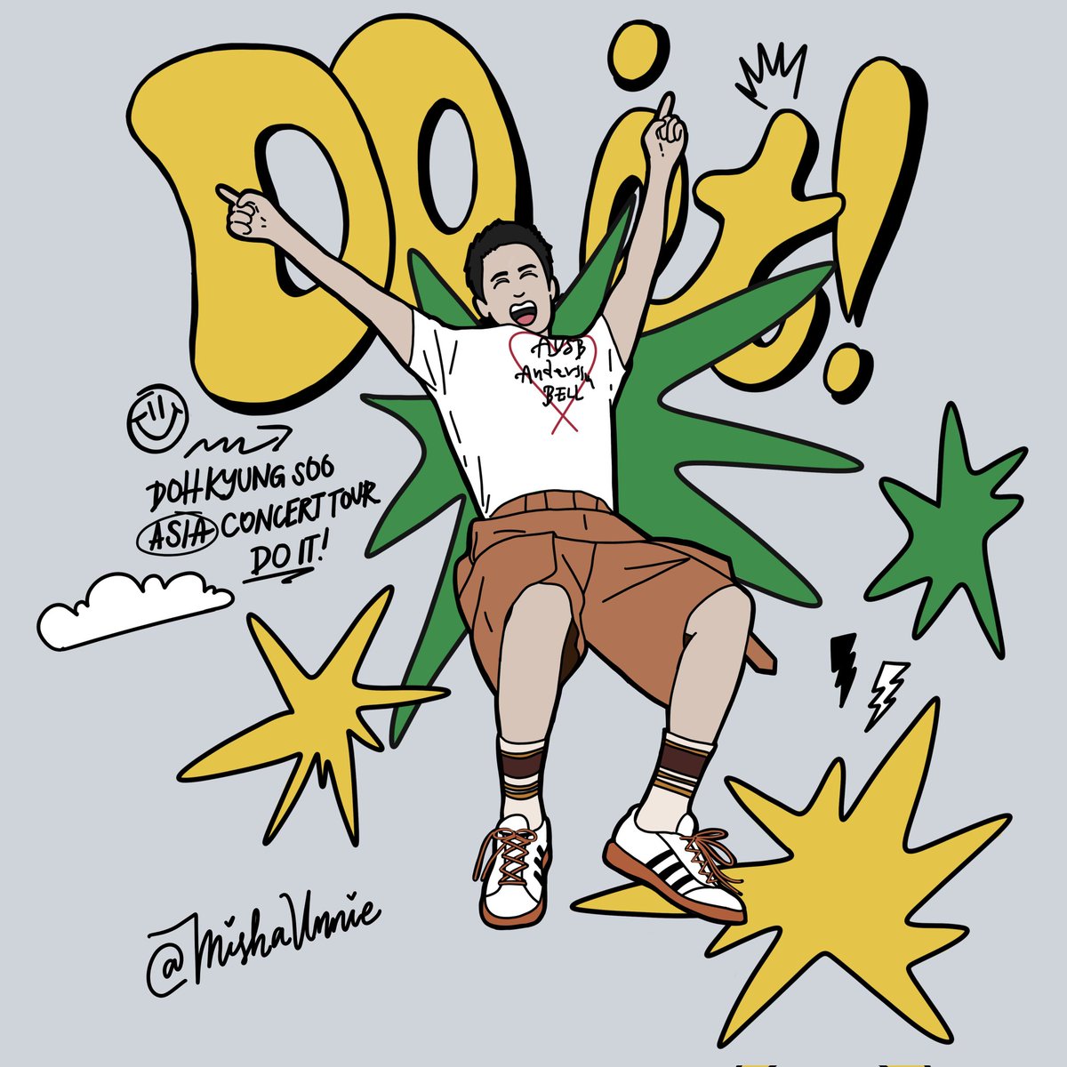 MishaUnnie's tweet photo. It's been a while since I made a fan art of Doh Kyungsoo 💛💚 Let's DO it again this year!

#도경수 #DOHKYUNGSOO
#ASIACONCERT_DOit
#컴퍼니수수 #CompanySoosoo https://t.co/93Pj03MeoE