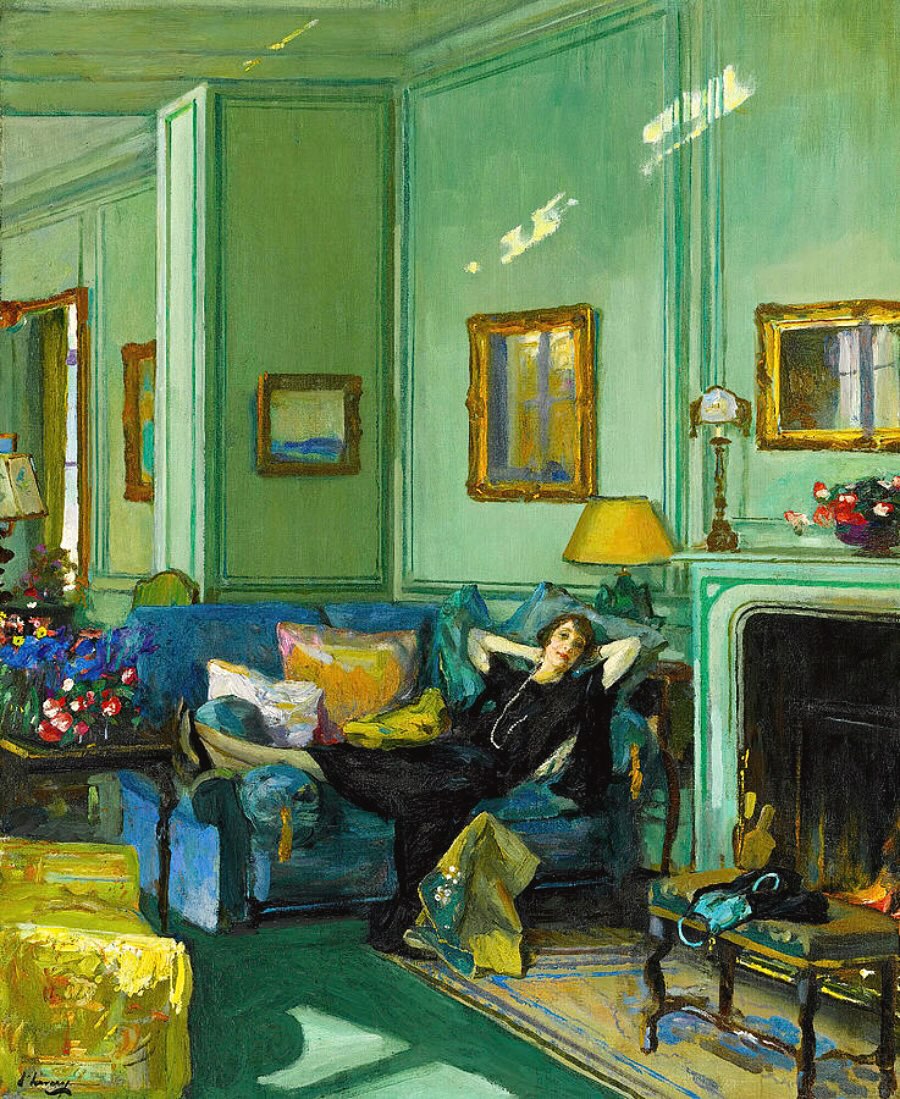 MenschOhneMusil's tweet photo. Portrait of Mrs Osler, John Lavery, 1929. https://t.co/SOxFKFDx05