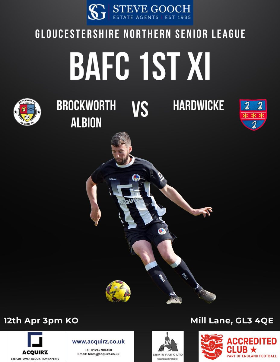 BrockAlbion's tweet image. Matchday:

1st XI: Home to @HardwickeAFC 

3rd XI: Away to @mavericks_FC22 

🦡⚫️⚪️