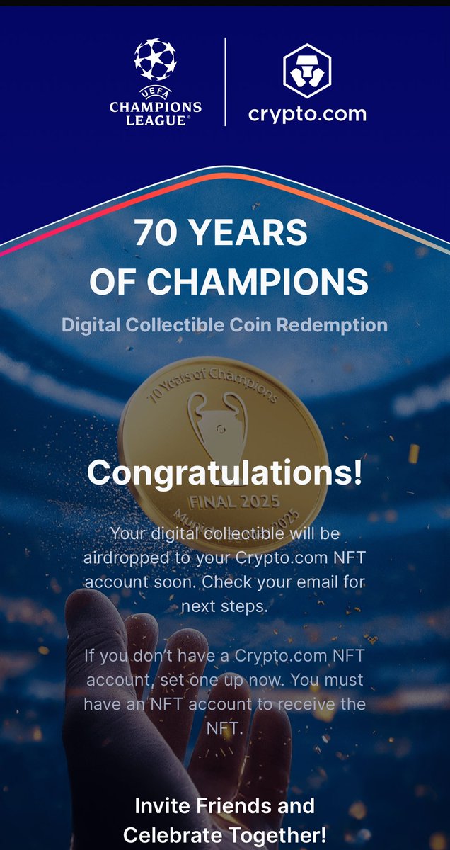 👏🏼👏🏼😎👌👌thanks a lot! #crofam #UCLwithCryptoCom #70yearsofchampions <a href="/LoadedLions_CDC/">Loaded Lions</a>