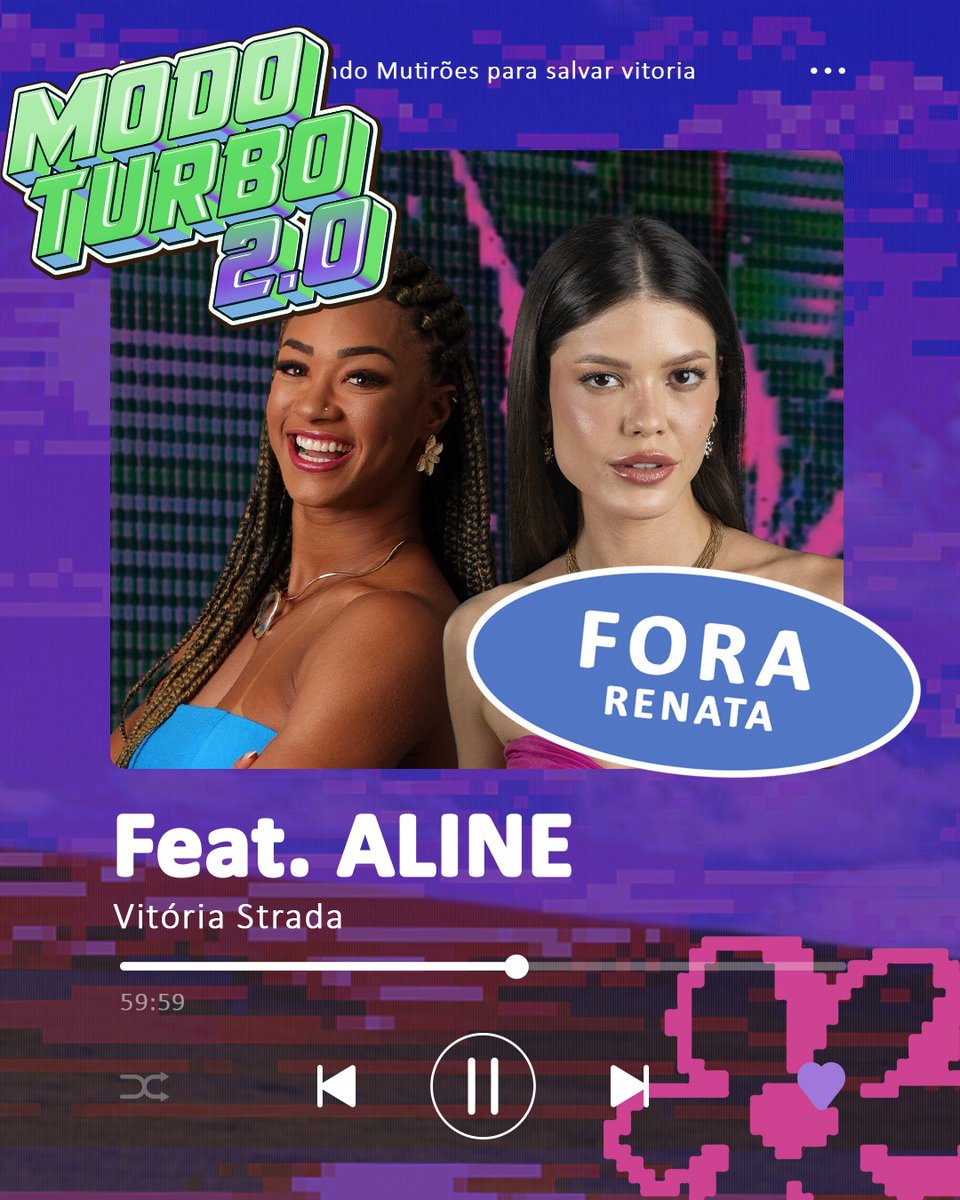 StradaVitoria's tweet photo. 🦩 MUTIRÃO VIVI FEAT ALINE 🦩

🗳A cada 10 VOTOS comente um EMOJI!

❌ O voto é para ELIMINAR, vote em RENATA

✅ Meta: 7K respostas

⏰ Encerramento às 9h

▶️ VOTO ÚNICO: https://t.co/ka7rvWojz4 
▶️ VOTO TORCIDA: https://t.co/4Q8EiYCiNw

#BBB25 #Teamstrada #ForaRenata https://t.co/hebBHeuTSA