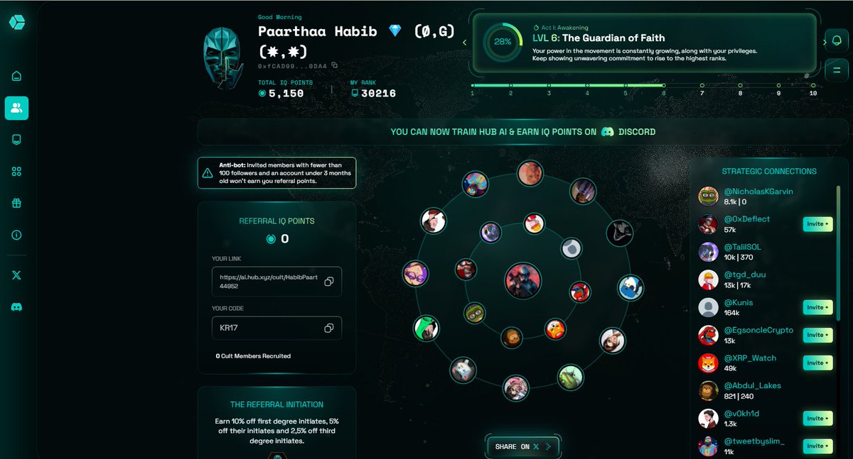 HabibPaart44952's tweet photo. I just joined the @hubdotxyz Cult! 🎭
You can still join — tasks are live right now!
https://t.co/E9WJCVC9YM
A brilliant project
🧠 Earn IQ Points by training AI with smart answers
💰 Redeem them for $HUB tokens
Secure your spot in the smartest Airdrop of 2025!
#HubDot #AI https://t.co/Lnt8ZFme3x