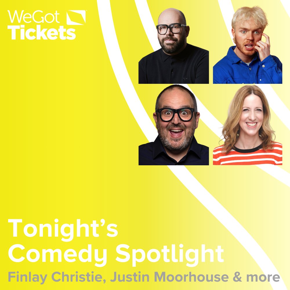 WeGotTickets (@wegottickets) on Twitter photo Day two of the #WGTComedySpotlight is a big Saturday night out, with a sold out <a href="/BigTomD/">Tom Davis</a> for <a href="/CastleComedy/">Castle Comedy</a>, <a href="/thejazzemu/">Jazz Emu</a> at the <a href="/musicalcomedyuk/">MCA HQ</a> Awards, plus shows with <a href="/finlaycomedy/">Finlay "Special Recording June 15th" Christie</a>, <a href="/justinmoorhouse/">Justin Moorhouse</a>, <a href="/_ednight/">Ed Night</a>, <a href="/SallyAnneComedy/">Sally-Anne Hayward</a> and many more.
🎟️ wegottickets.com/af/586/comedys… Day two of the #WGTComedySpotlight is a big Saturday night out, with a sold out <a href="/BigTomD/">Tom Davis</a> for <a href="/CastleComedy/">Castle Comedy</a>, <a href="/thejazzemu/">Jazz Emu</a> at the <a href="/musicalcomedyuk/">MCA HQ</a> Awards, plus shows with <a href="/finlaycomedy/">Finlay "Special Recording June 15th" Christie</a>, <a href="/justinmoorhouse/">Justin Moorhouse</a>, <a href="/_ednight/">Ed Night</a>, <a href="/SallyAnneComedy/">Sally-Anne Hayward</a> and many more.
🎟️ wegottickets.com/af/586/comedys…